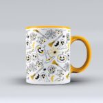 Taza de 11 Onzas con Asa y Fondo de Color - Personalizable - Imagen 3