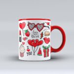 Taza de 11 Onzas con Asa y Fondo de Color - Personalizable - Imagen 2